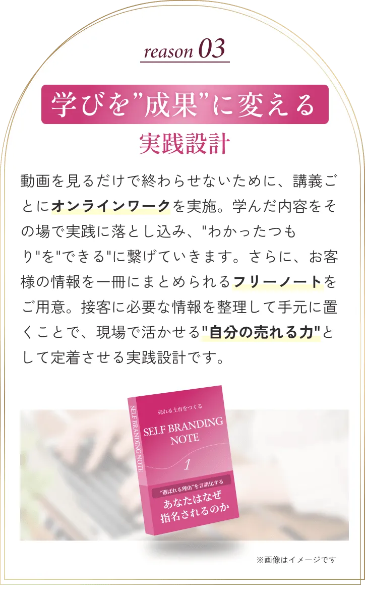 “結果”にこだわる徹底サポート
